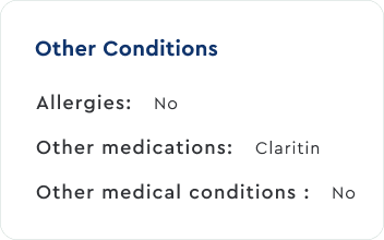 additional description of the skin condition